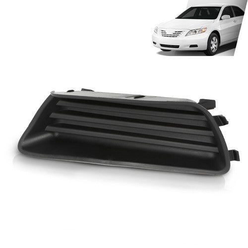 Solid Spare Fit For 2007-2009 Toyota Camry Front Bumper Insert Fog Light Cover Left Side