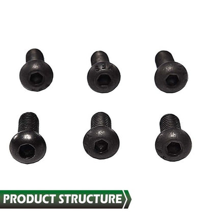 Solid Spare Fit For Polaris Ranger RZR General Body Panel Torx Screw & Flat Nut Set of 6