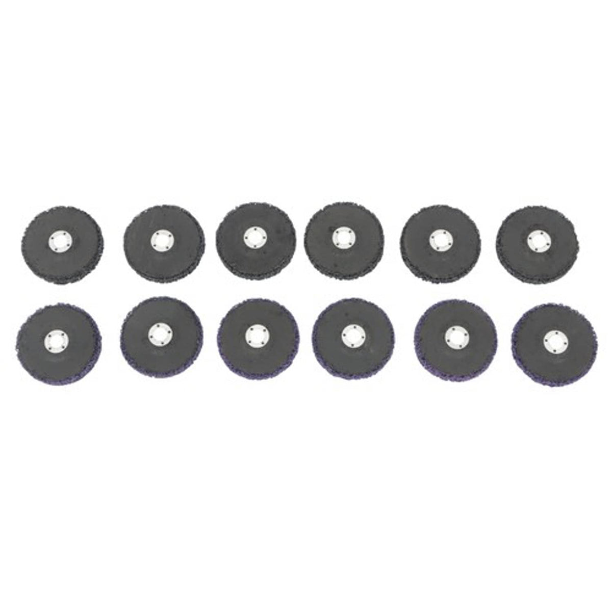 Solid Spare For Metal and Wood (6 Black, 6 Purple) 12 Pack: 4 x 5/8" Diamond Grinding Discs