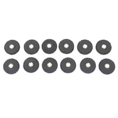 Solid Spare For Metal and Wood (6 Black, 6 Purple) 12 Pack: 4 x 5/8" Diamond Grinding Discs