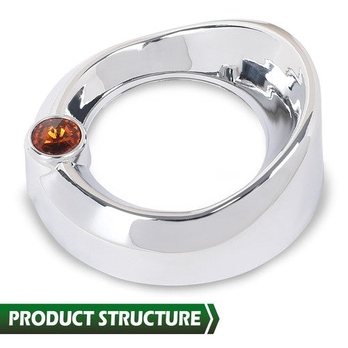 Solid Spare New Fit For Gauge Cover For Older Freightliner Century Jewel Visor 2 3/8 Orange