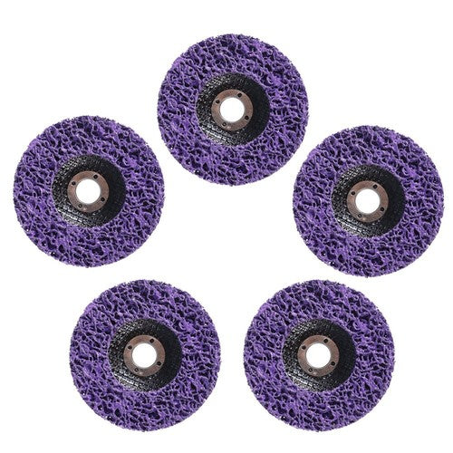 Solid Spare 10 Pack 4" Poly Strip Disc Wheel Paint Rust Removal Clean For Angle Grinder