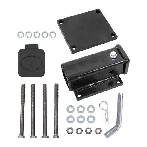 Solid Spare Brand New 4"- 4.5" Square Bolt-on Bumper Hitch Receiver 2 inch Receiver Opening