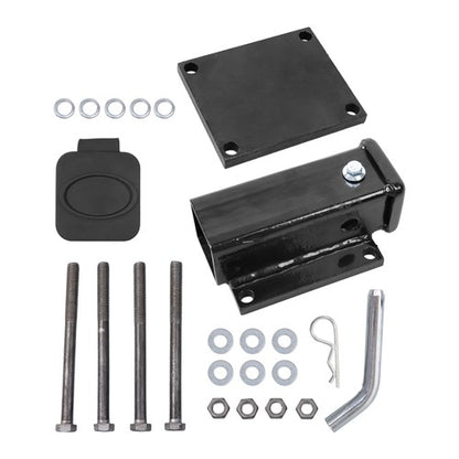 Solid Spare Brand New 4"- 4.5" Square Bolt-on Bumper Hitch Receiver 2 inch Receiver Opening