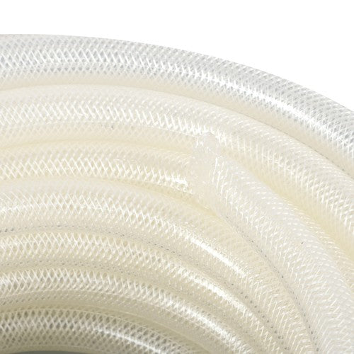 Solid Spare 3/4" ID x 1"OD 50ft Clear Braided PVC Hose High Pressure Reinforced Flexible New
