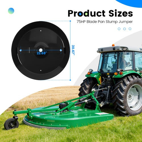 Solid Spare 75HP Blade Pan Stump Jumper For Bush Hog Rotary Cutters Steel #66501