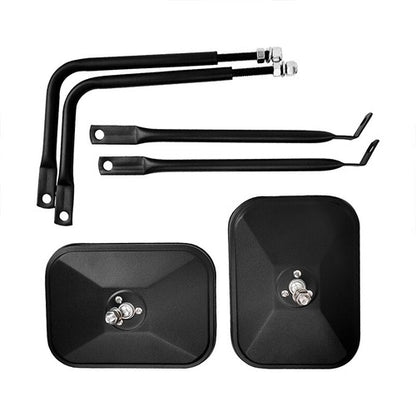For Jeep Wrangler JK CJ YJ TJ JL Door Off Quick Release Side Hinge View Mirrors