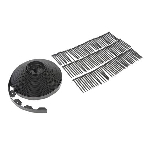 Solid Spare L-shaped Landscape Edging Border Kit 100'No-Dig Garden 1.5" Edge Lawn Border New