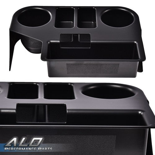 Solid Spare Fit For 1994-1997 Dodge Ram 1500/2500/3500 Front Center Console Cup Holder Black