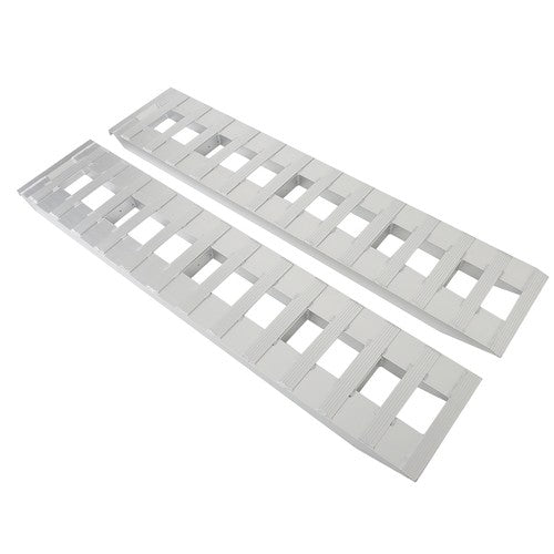 Solid Spare 2Pcs 72 × 14 Aluminum Truck Car Auto Trailer Ramps Hook ends knife foot 6500LBS