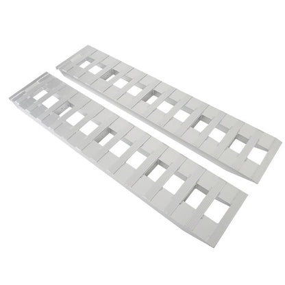 Solid Spare 2Pcs 72 × 14 Aluminum Truck Car Auto Trailer Ramps Hook ends knife foot 6500LBS