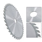 Solid Spare Heavy-Duty 10"×30mm×40T Carbide Saw Blade for Wood & Metal, Silver Finish
