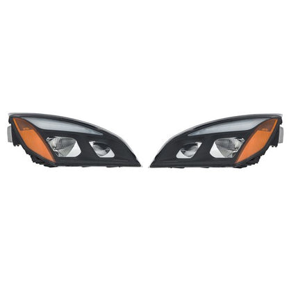 Solid Spare Left and Right Side LED Headlight Headlamp For Freightliner Cascadia 2018-2023
