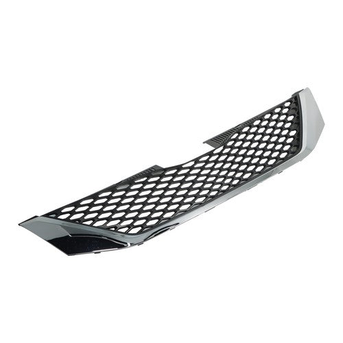 Solid Spare For Toyota Sienna 2011-17 Grille Plastic Front Upper Chrome Black Replacement