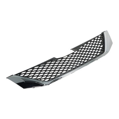Solid Spare For Toyota Sienna 2011-17 Grille Plastic Front Upper Chrome Black Replacement