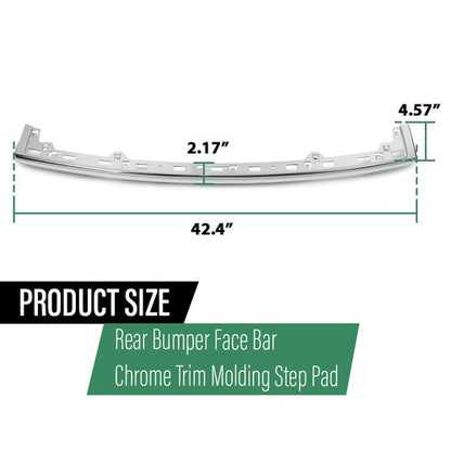 Solid Spare Rear Bumper Face Bar Trim Molding Step Pad Fit For 2011-2021 Jeep Grand Cherokee