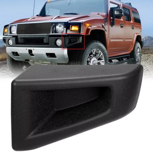 Solid Spare Front Bumper End Cap Plastic For 2003-2009 Hummer H2 Left Side LH Textured ABS