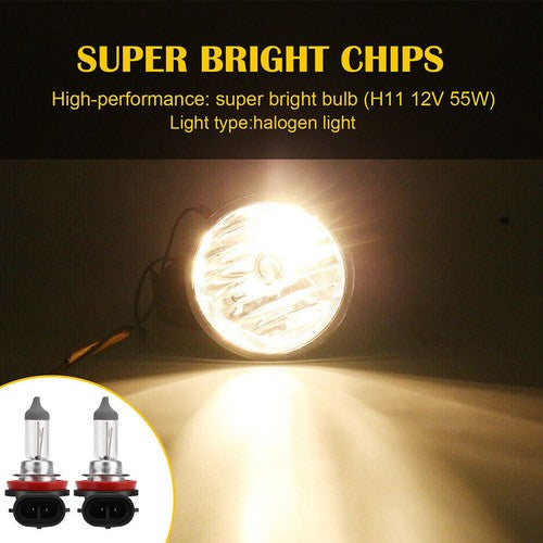 For Nissan Pathfinder 2017-2020 Bumper Clear Fog Light Lamp Replaces Lens Pair