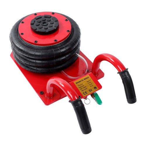 Solid Spare Red Triple Bag Air Jack 3 Ton/6600 lb Pneumatic Jack for Car SUV Lifting