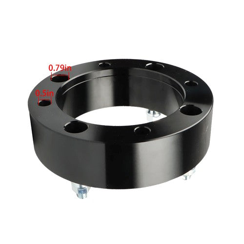 Solid Spare For Polaris Ranger RZR Wheel Spacers 4x156 2" 131mm M12x1.5 4Pcs Silver 2013+