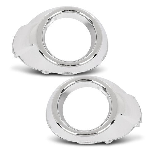 Solid Spare Front Bumper Fog Light Bezel Lamp Trim Left+Right Fit For 2012-2014 Ford Focus