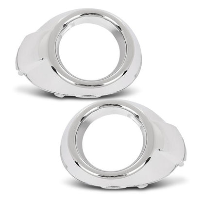 Solid Spare Front Bumper Fog Light Bezel Lamp Trim Left+Right Fit For 2012-2014 Ford Focus
