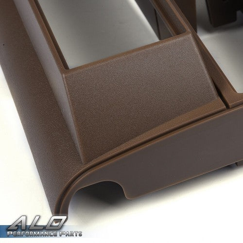 Solid Spare Fit For 88-94 Chevy GMC Trucks Pocket Radio Dash Bezel Trim Mount Kit Brown