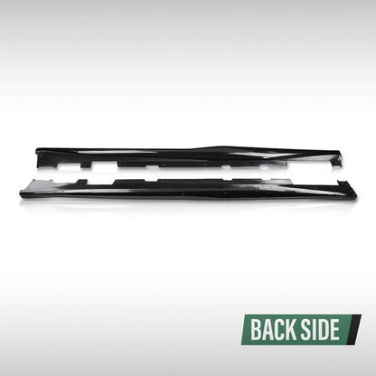 Solid Spare ZL1 Style Side Skirts Extension Rocker Panels For 16-23 Chevy Camaro RS SS LT LS