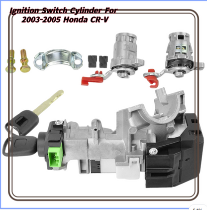 For Honda CR-V 2003-2006 Ignition Switch+LH/RH Door Locks 2 Keys