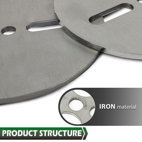 Solid Spare Universal Air Ride Mount Plates Upper Lower Dual or Single Port 2500 2600 Bag