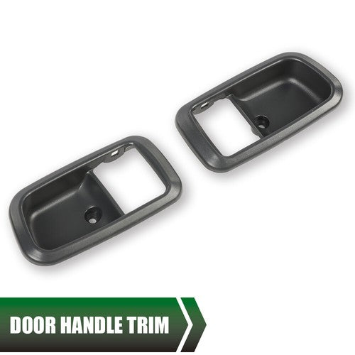 Solid Spare 2PCS Door Handle Trim Set Fit For 2000-2006 Toyota Tundra Front Gray Pair New