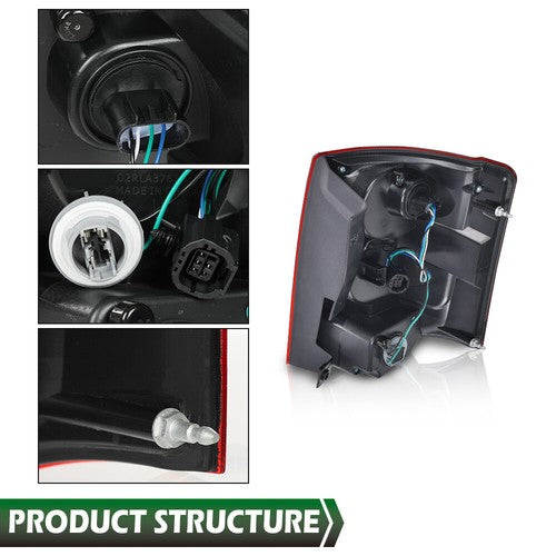 Solid Spare Fit For 2011-2020 Dodge Grand Caravan LED Tail Light Brake Lamp Left Driver Side