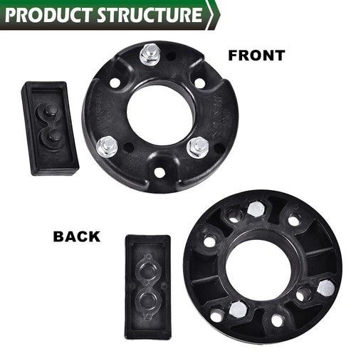 Solid Spare Fit For 09-20 Ford F150 2" Leveling Lift Kit+N3 Shock Suspension Lift Kit