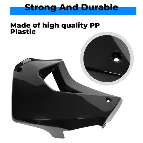 Solid Spare For Kawasaki KLR650 Camo 2008-2018 Right Side Radiator Shroud Black Painted