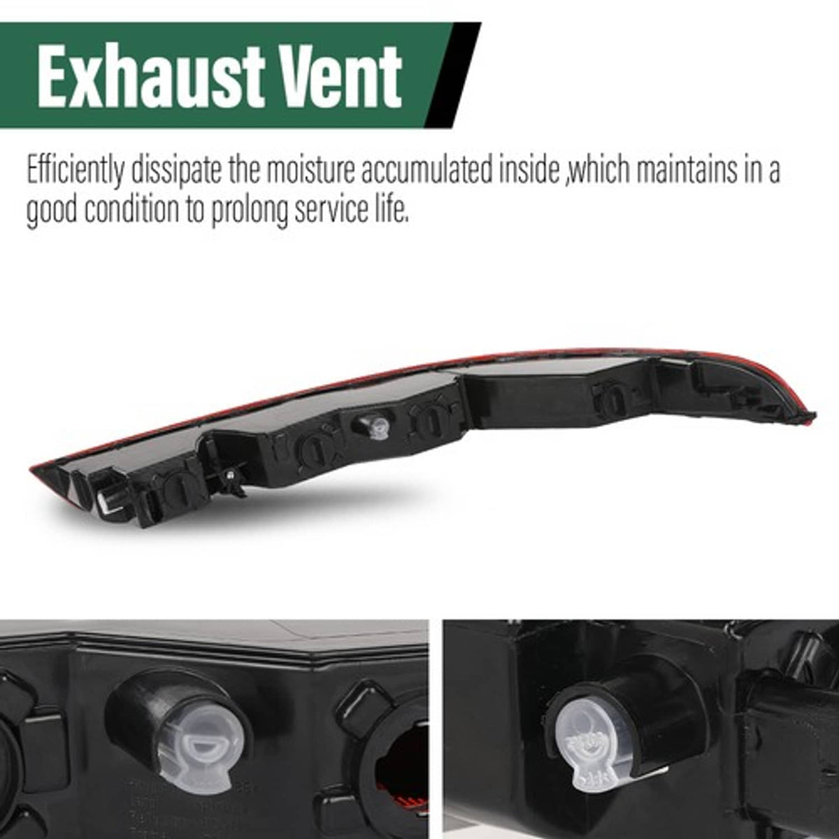 Solid Spare Fit For 2016-2018 Audi Q3 Rear Bumper Lower Tail Light Stop Lamp Left Side