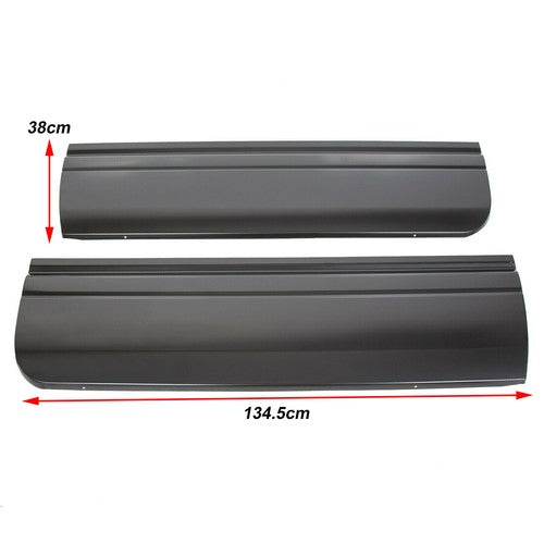 Solid Spare Pair LH RH For 94-02 Dodge Ram Lower Front Door Skin Set Except 4 Door Quad Cab