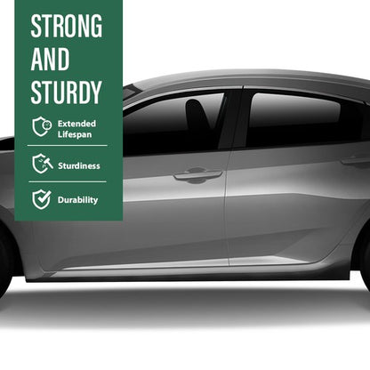 Solid Spare Fit For 2016-2021 Honda Civic Type-R Style Carbon Look Side Skirt Extension