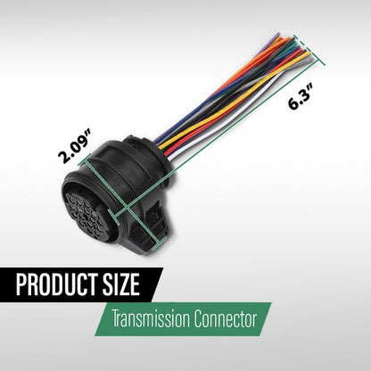 Solid Spare For 0BH AUDI A4 VW Phaeton Transmission Connector 16-Pin Plug w/Wires 3D0973993