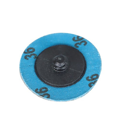 Solid Spare 25 Pcs 2" 36 Grit Zirconia + Grind Aid Quick Change Sanding Discs Type