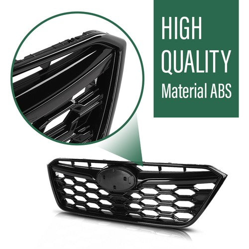 Solid Spare Fit For 2020-2022 Subaru Outback Front Bumper Upper Grille Honeycomb Grill