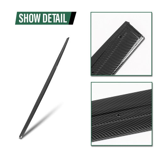 Solid Spare Fit For 14-20 BMW F32/F36/F33 4 Series M Sport Side Skirts Extension Carbon Look