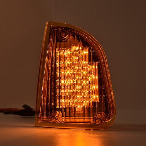 Solid Spare Fit For 1986-2008 Kenworth K300 T300 T330 T600 LED Turn Signal Lights Amber
