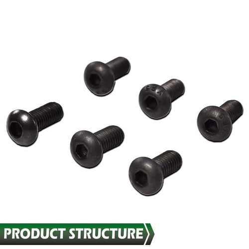 Solid Spare Fit For Polaris Ranger RZR General Body Panel Torx Screw & Flat Nut Set of 6