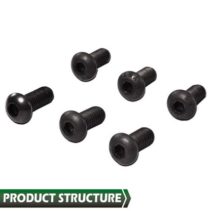 Solid Spare Fit For Polaris Ranger RZR General Body Panel Torx Screw & Flat Nut Set of 6