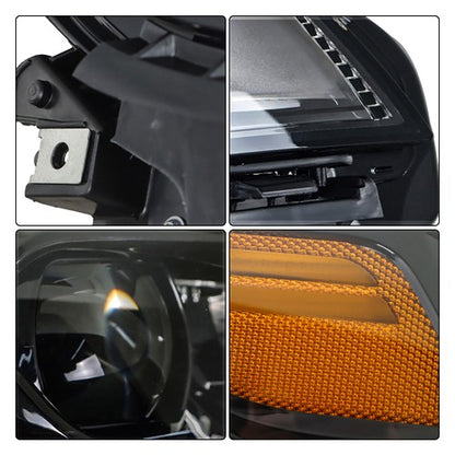 Solid Spare For Jeep Cheroke 2019-2022 Headlight Right/Passenger Side Single Clear Lens LED