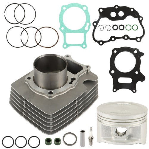 Solid Spare Top End Rebuild Kit Cylinder Piston Gaskets 68.5mm For Honda Recon 250 2002-2022