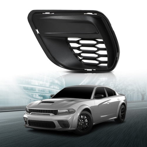 Solid Spare Front Bumper Insert Fog Light Cover Left Side Fit For 20-23 Dodge Charger