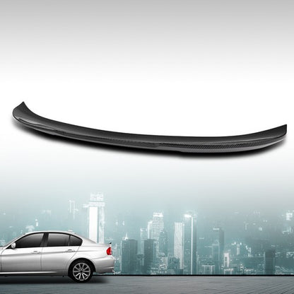 Solid Spare Fit For 06-11 BMW E90 3 Series 328i 335i Carbon Look PSM Style Rear Spoiler Wing