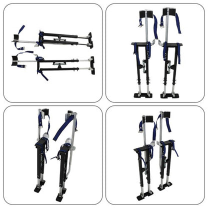 Solid Spare Painting Stilt 36" - 48" Drywall Stilts Adjustable Aluminum Alloy Tool Black
