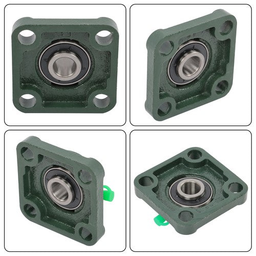 Solid Spare 10pcs UCF202-10 Pillow Block Bearing Self-Aligning Solid Base 4-Bolt 5/8" Bore